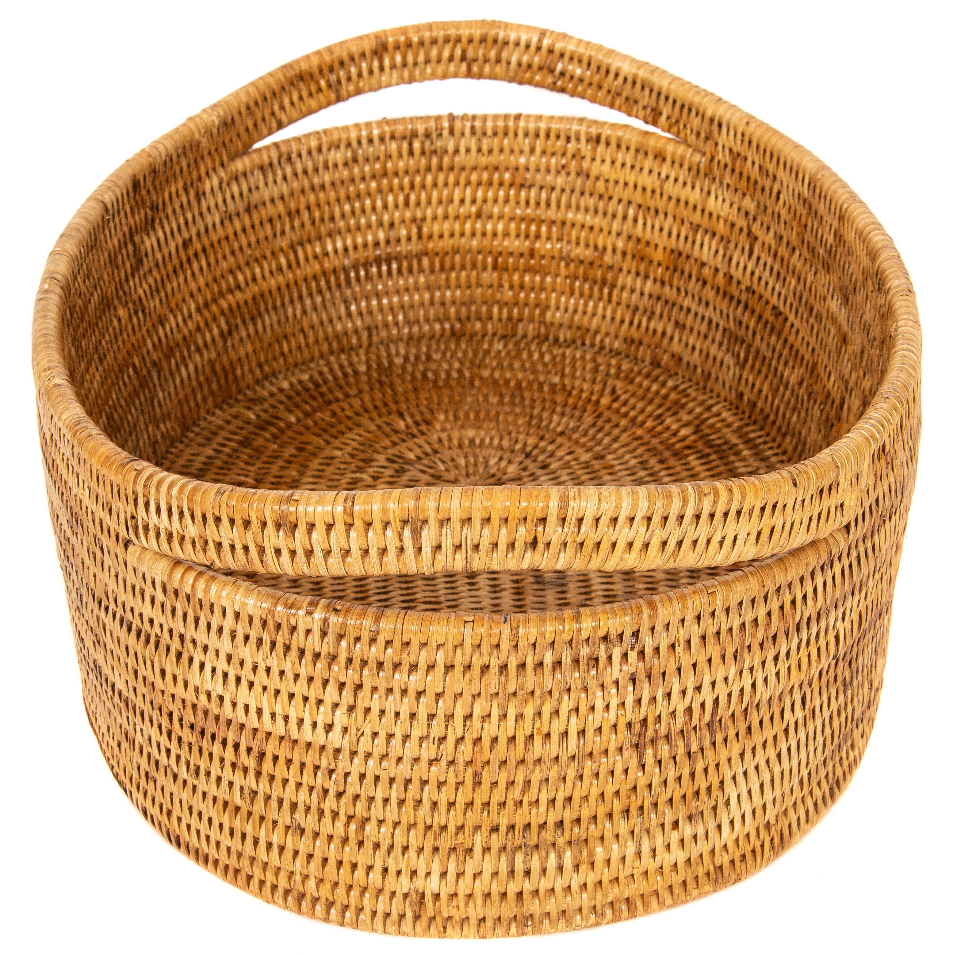 Artifacts Rattan™ Oval Basket: Honey Brown