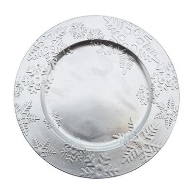 Snowflake Design Charger Plate