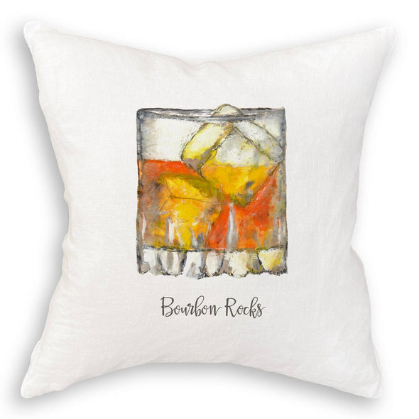 Bourbon Rocks Dishtowel (no words)