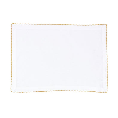 Gold Whip Stitched Placemat