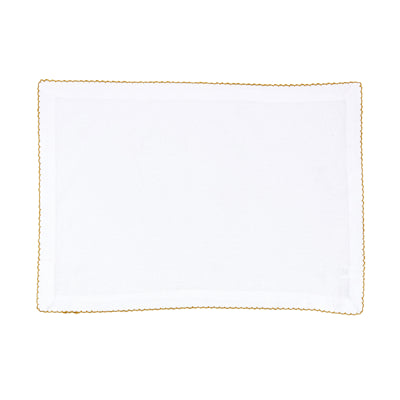 Gold Whip Stitched Placemat