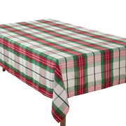 Plaid Design Holiday Tablecloth