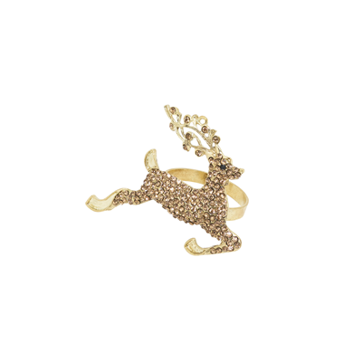 Beaded Reindeer Napkin Ring