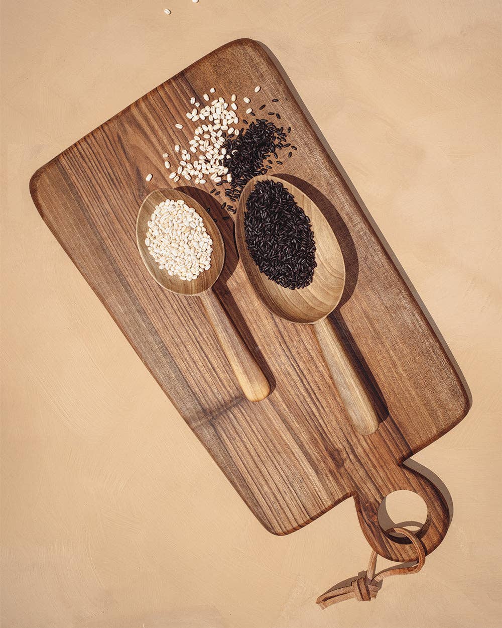 Walnut Scoop Spoon Set