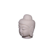 White Marble Buddha Head Statue Home Decor Lily's Living   