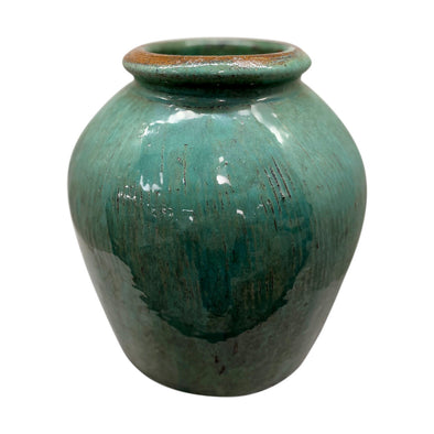 Lake Green Vintage Ceramic Pot
