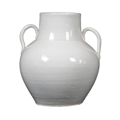 White Jar with Four Handles