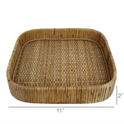 Cayman Square Rattan Tray