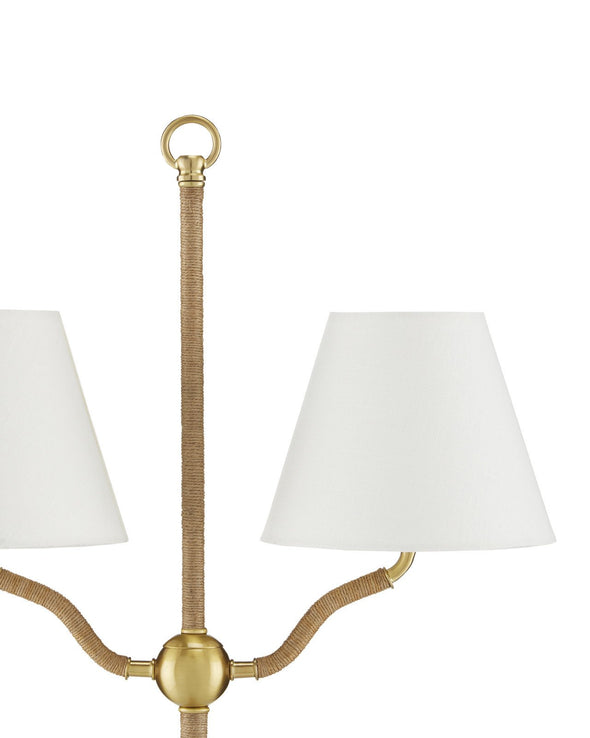 Sirocco Brass Floor Lamp