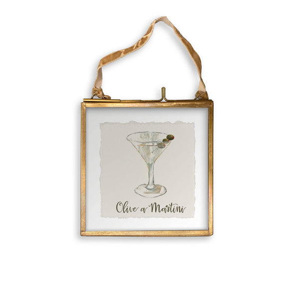 Olive A Martini Dishtowel (no words)