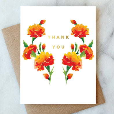 Marigold Thank You Card Greeting & Note Cards Abigail Jayne Design   