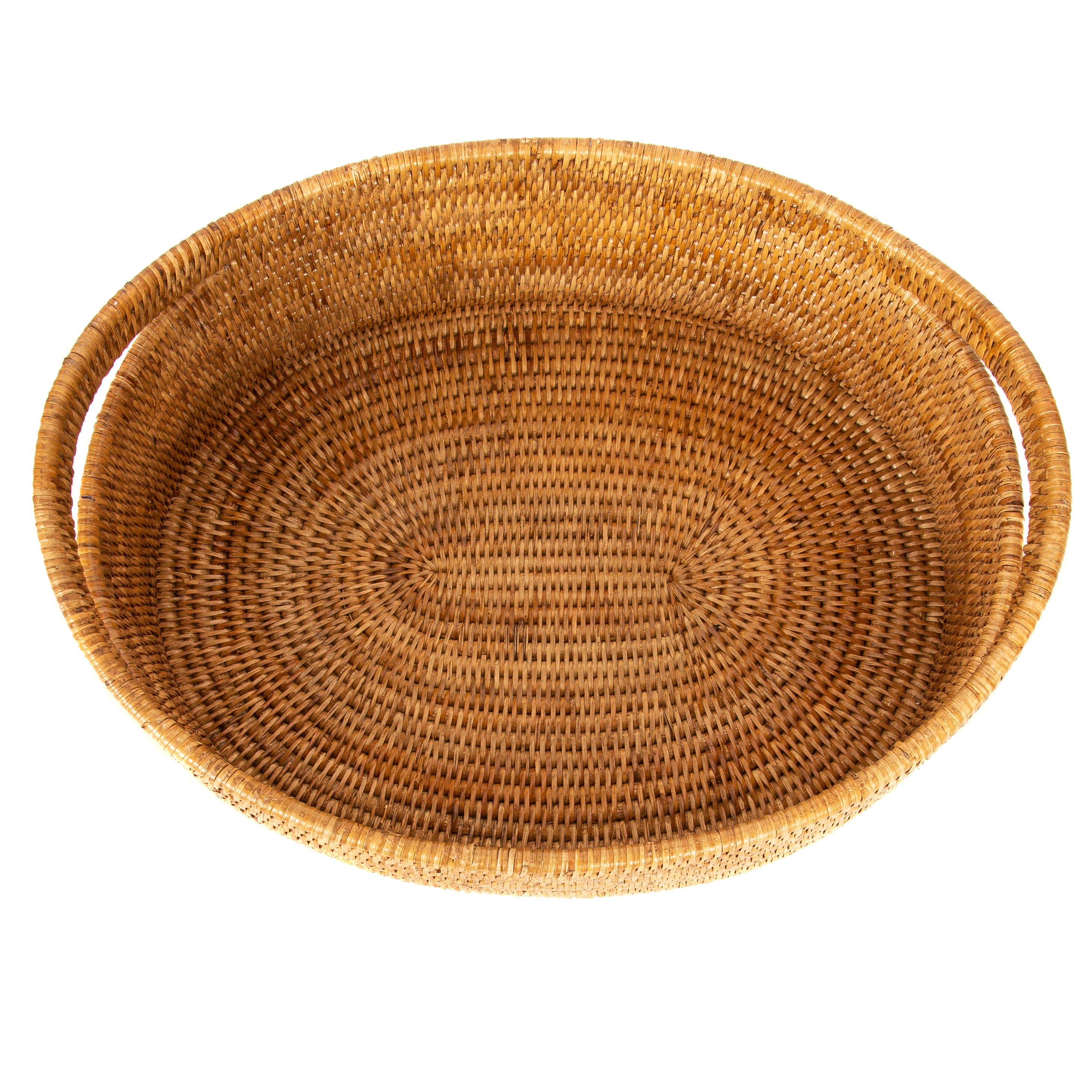 Artifacts Rattan™ Oval Basket: Honey Brown