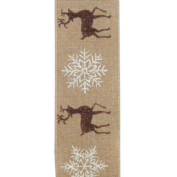 Reindeer Linen Flake Wired Edge