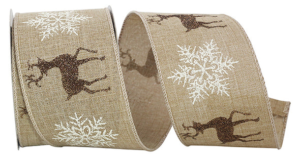 Reindeer Linen Flake Wired Edge