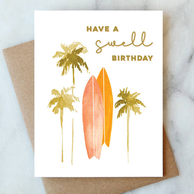 Surf Birthday Card Greeting & Note Cards Abigail Jayne Design   