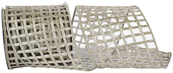 Open Mesh Deluxe Metallic Wired Edge