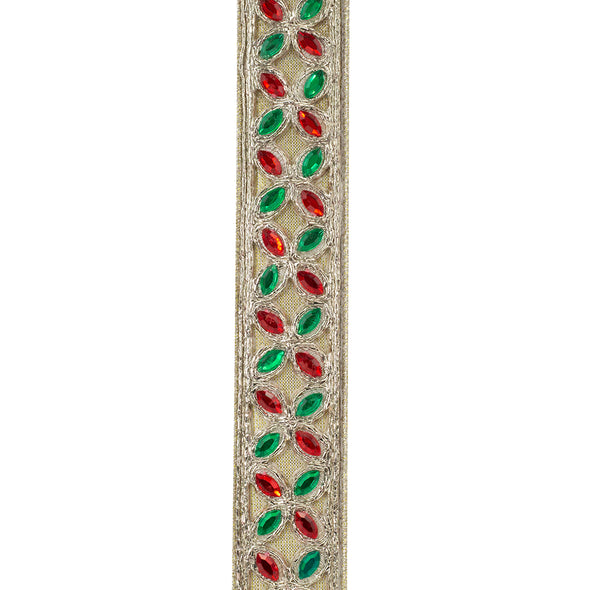 Sumptuous Jewel Metallic Red/Green Deluxe Wired Edge