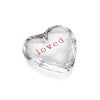 "loved." Glass Heart Home Decor Simon Pearce   