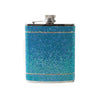 The Crystal Flask Drinkware/Barware Brouk & Co 6oz Blue/Silver 