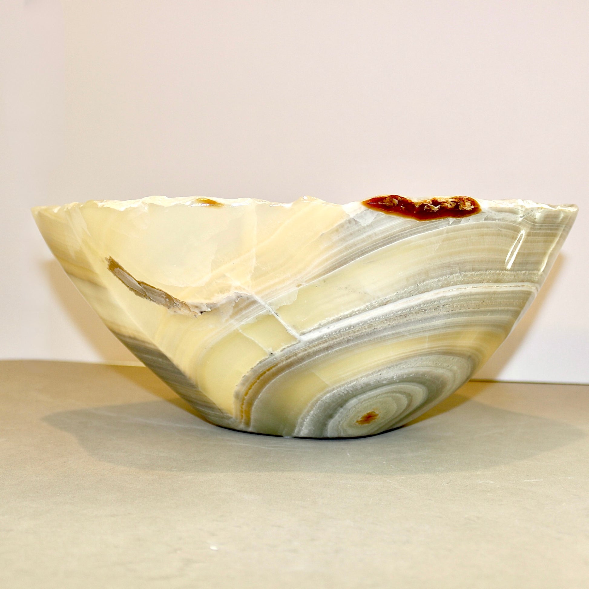 Gray Quartz Onyx Bowl Home Decor Verona Prive Inc   