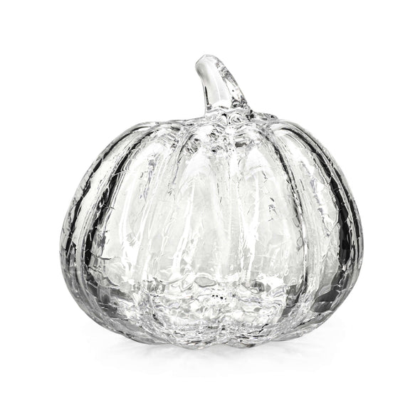 Glass Crackle Pumpkin