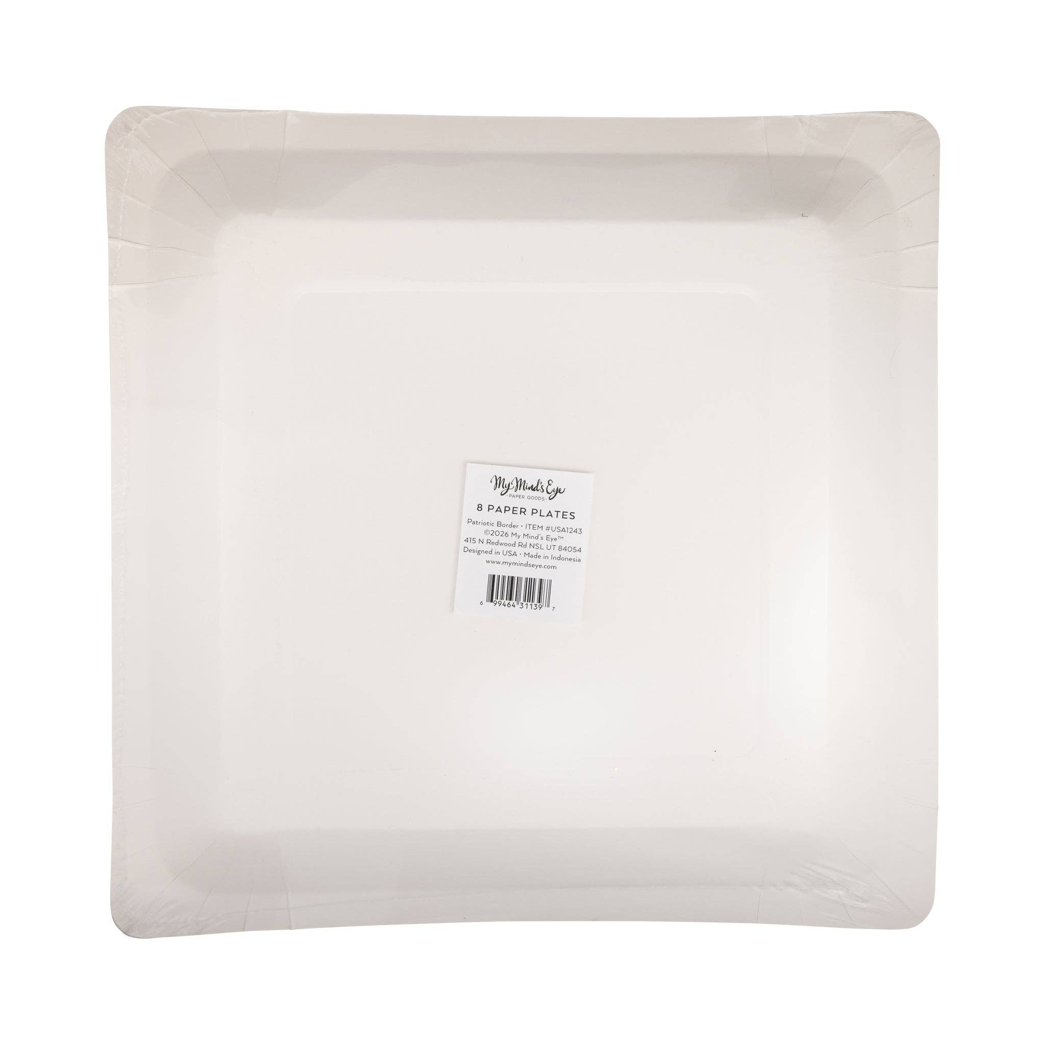 Border Paper Plate - 11"