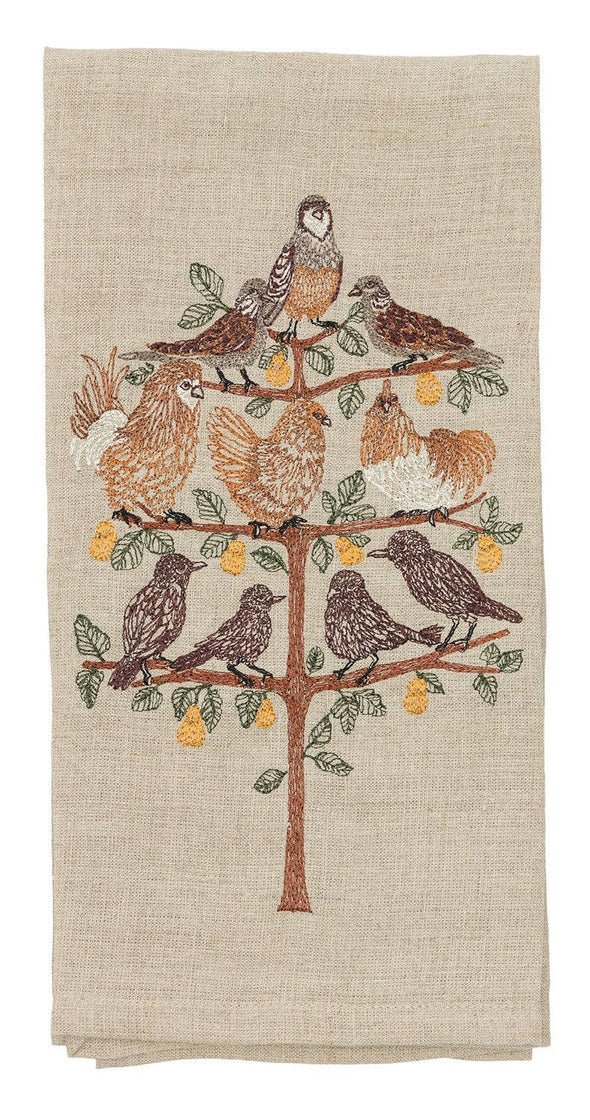 Partridge in a Pear Tree Tea Towel