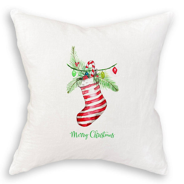 Stocking with Merry Christmas Guest Towel