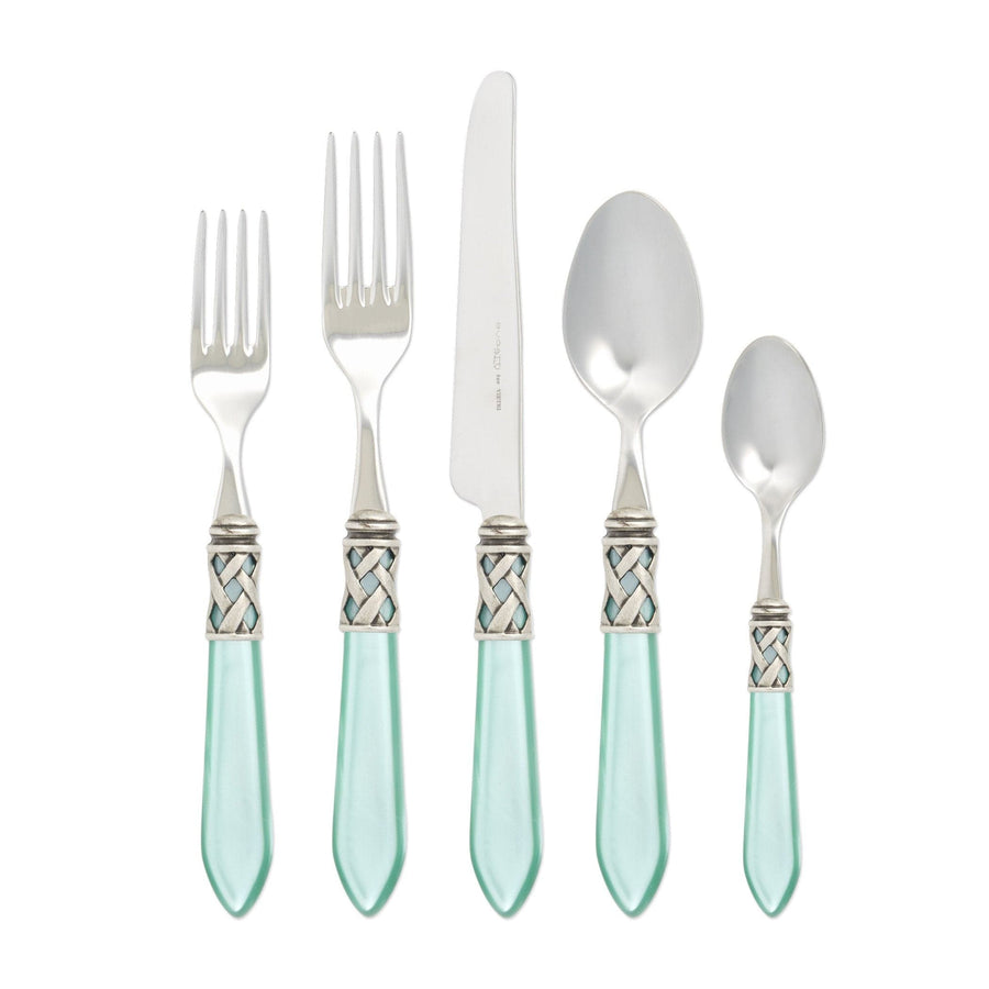 Aladdin Antique Five-Piece Place Setting Tabletop Vietri Aqua Single Set 