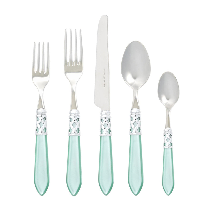 Aladdin Brilliant Five-Piece Place Setting Tabletop Vietri Aqua  