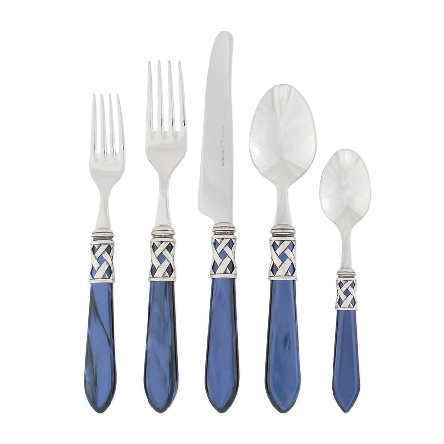 Aladdin Antique Five-Piece Place Setting Tabletop Vietri Blue Single Set 