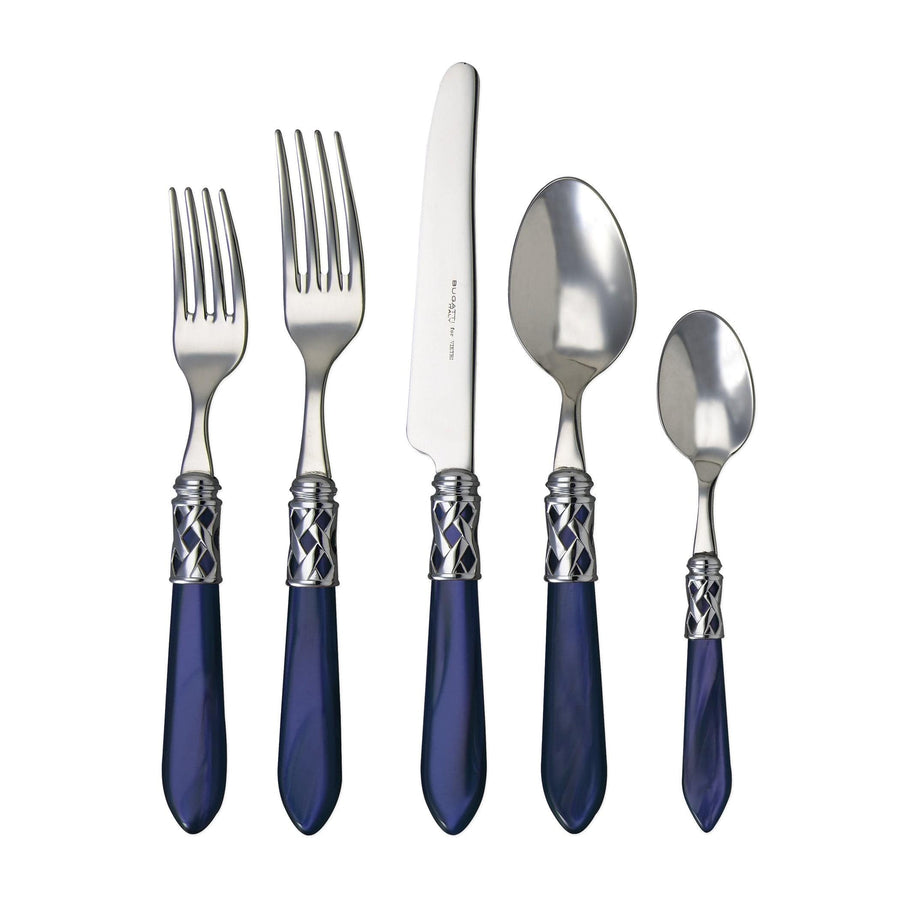 Aladdin Brilliant Five-Piece Place Setting Tabletop Vietri Blue  