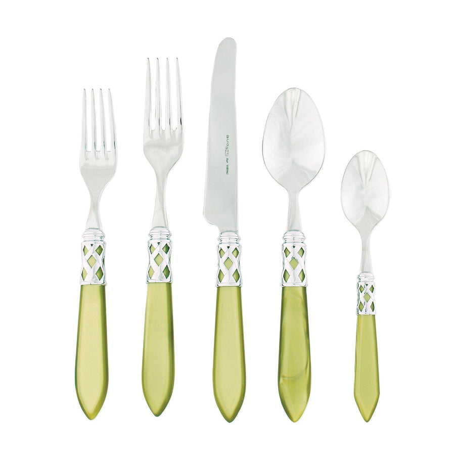Aladdin Brilliant Five-Piece Place Setting Tabletop Vietri Chartreuse  