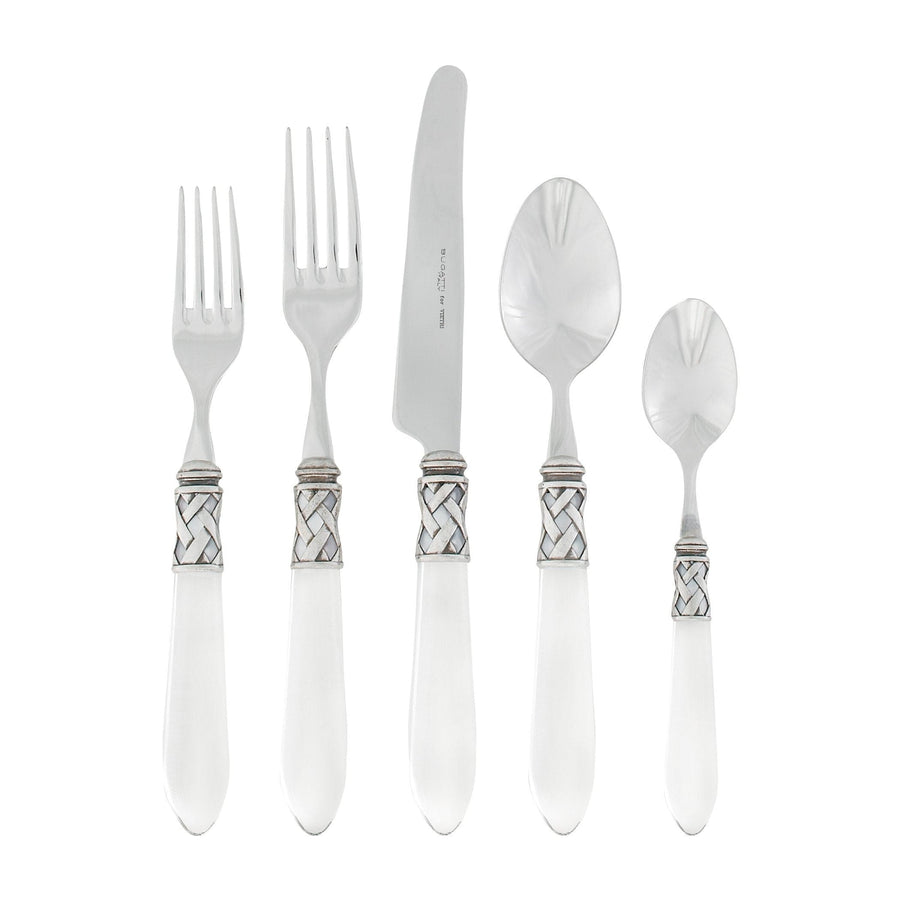 Aladdin Antique Five-Piece Place Setting Tabletop Vietri Clear Single Set 