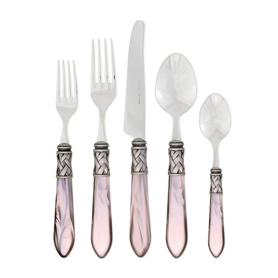Aladdin Antique Five-Piece Place Setting Tabletop Vietri Lilac Single Set 
