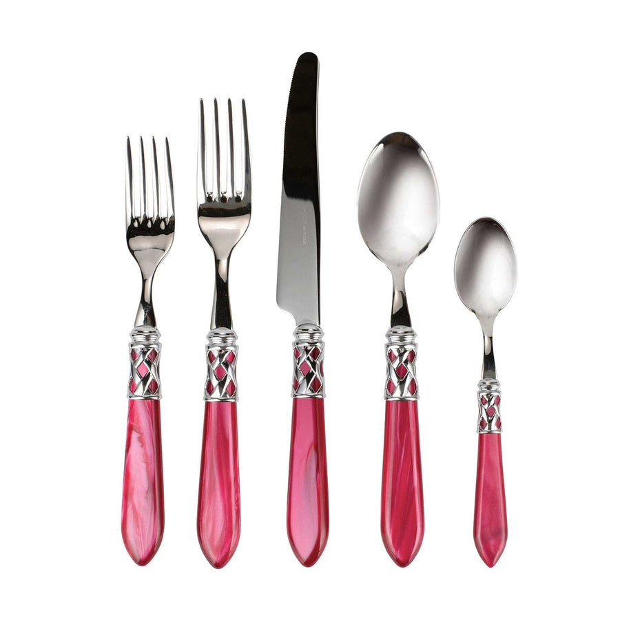 Aladdin Brilliant Five-Piece Place Setting Tabletop Vietri Raspberry  