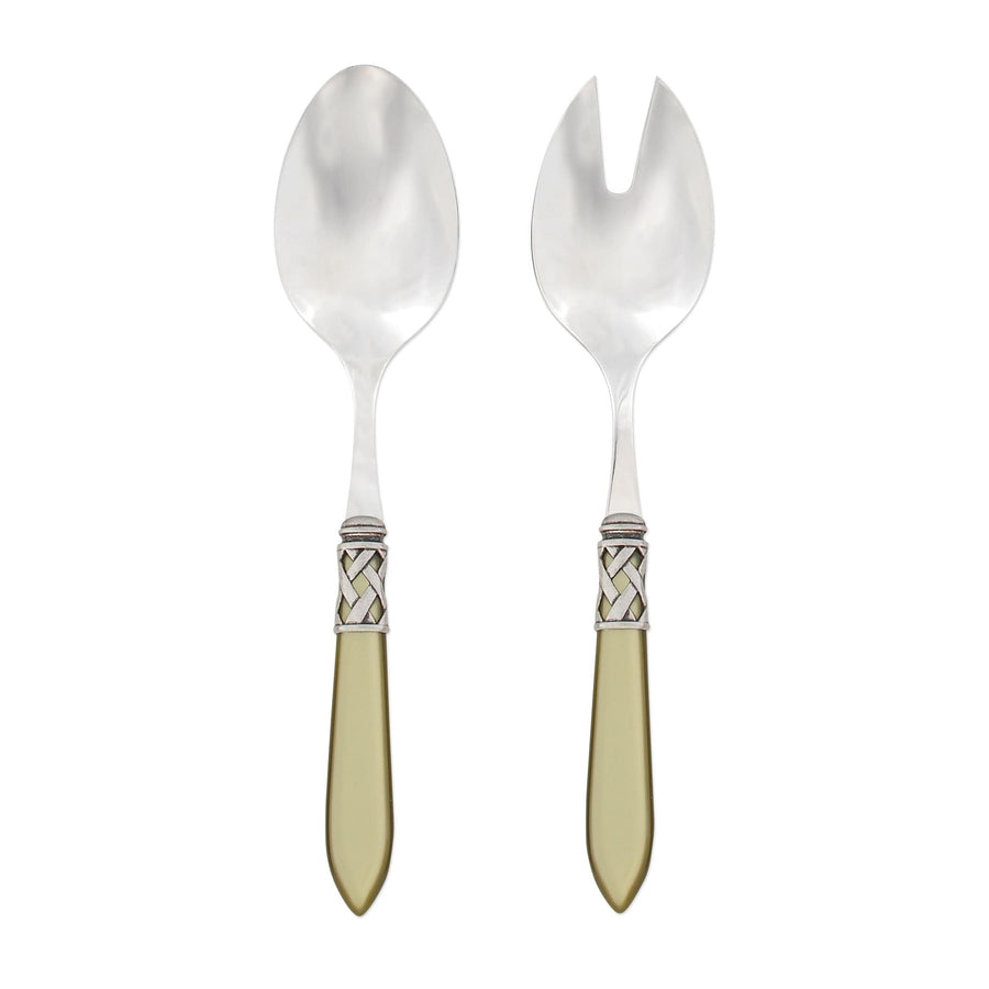 Aladdin Antique Salad Server Set Tabletop Vietri Chartreuse  