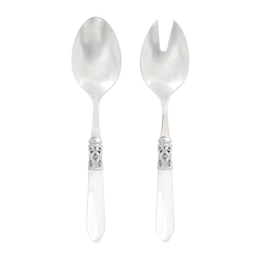 Aladdin Brilliant Salad Server Set Tabletop Vietri Clear  