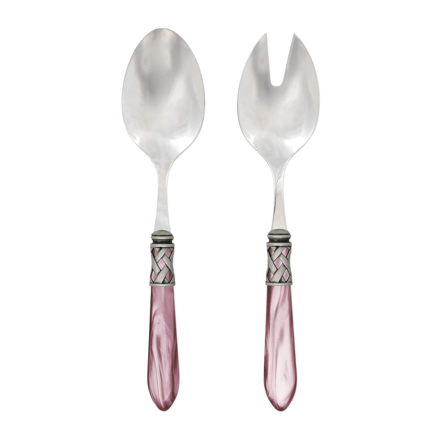 Aladdin Antique Salad Server Set Tabletop Vietri Lilac  