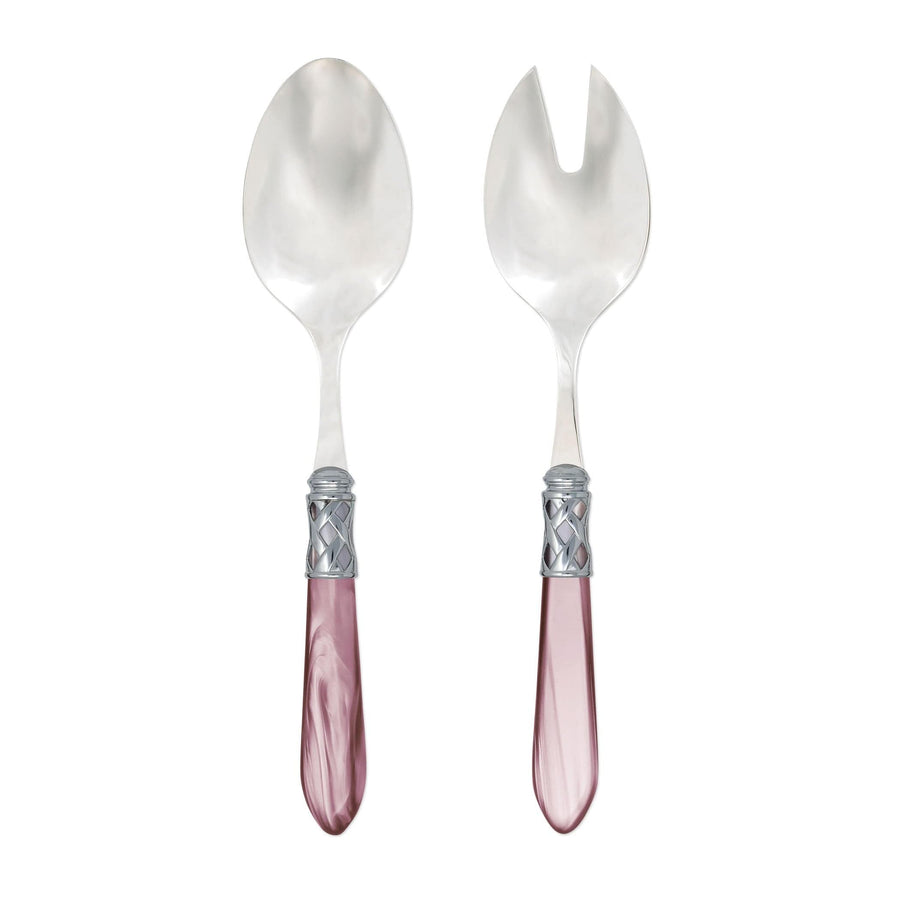Aladdin Brilliant Salad Server Set Tabletop Vietri Lilac  