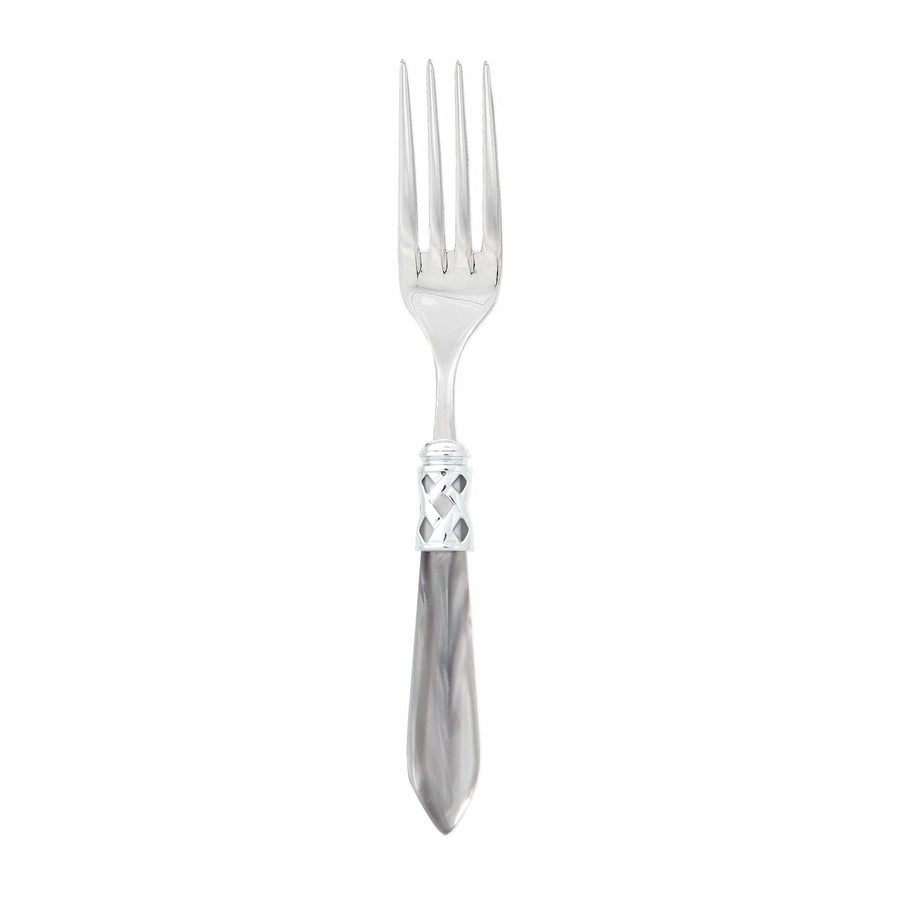 Aladdin Brilliant Serving Fork Tabletop Vietri Light Grey  