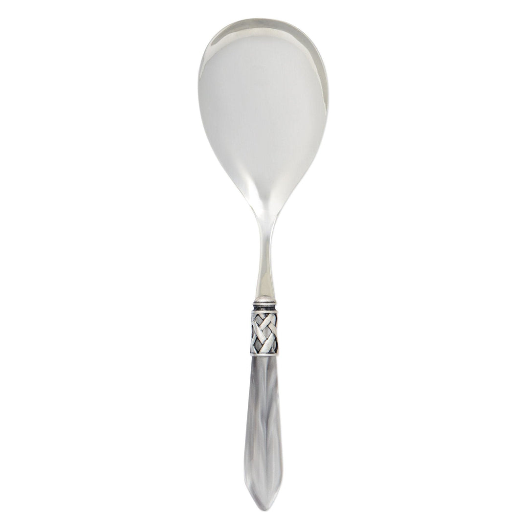 Aladdin Antique Serving Spoon Tabletop Vietri Light Gray  