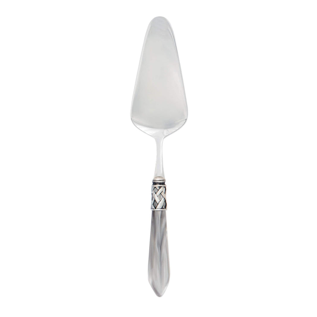 Aladdin Antique Pastry Server Tabletop Vietri Light Gray  