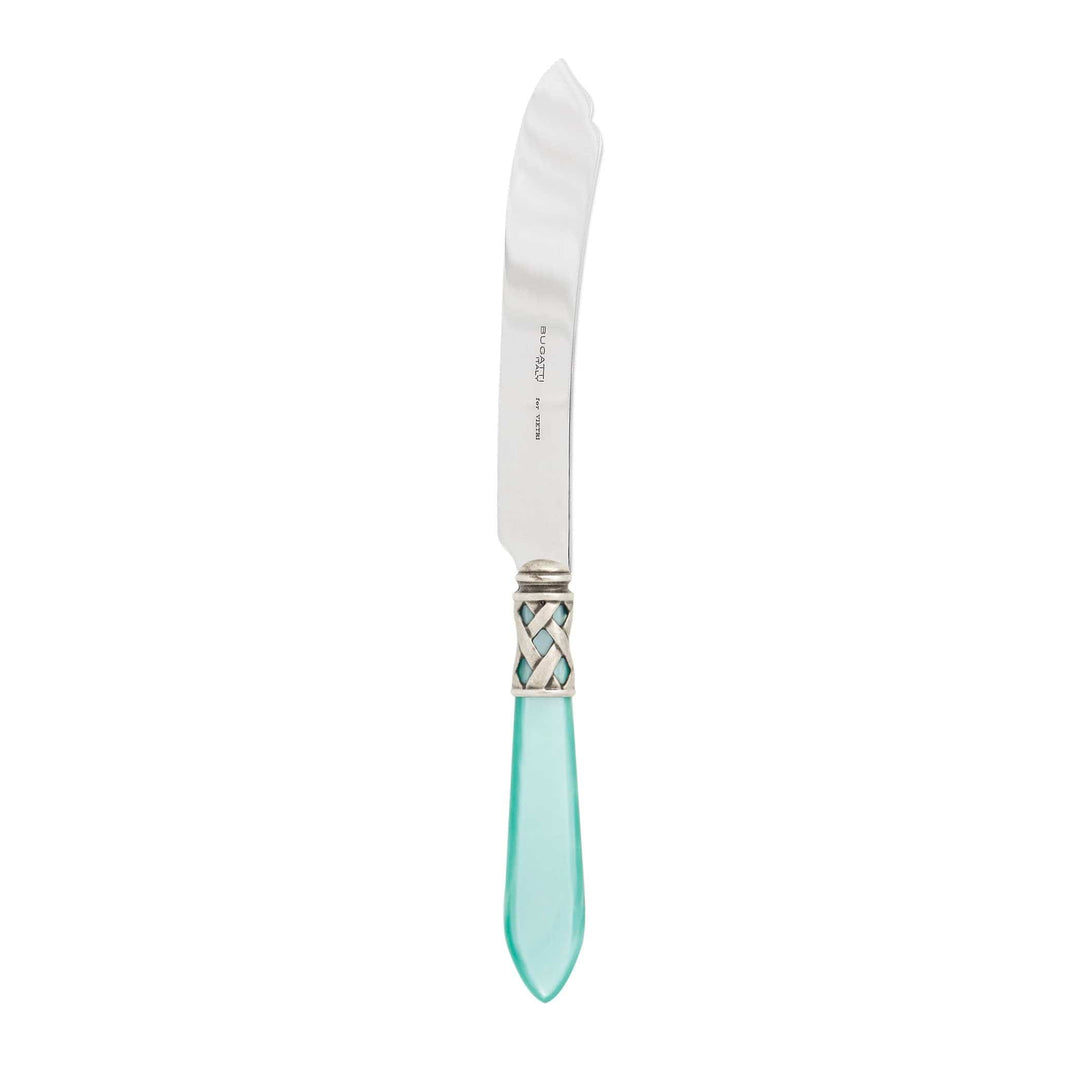 Aladdin Antique Cake Knife Tabletop Vietri Aqua  