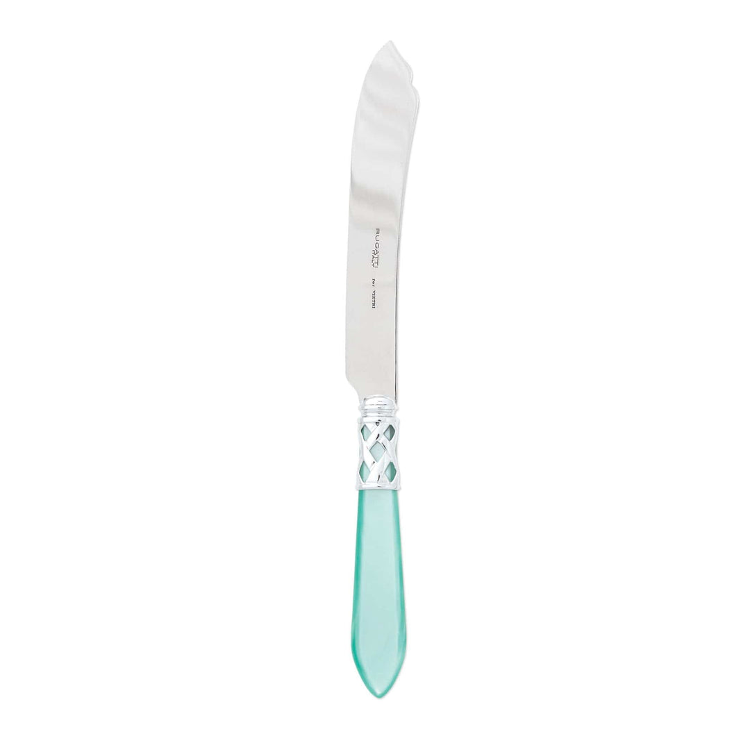 Aladdin Brilliant Cake Knife Tabletop Vietri Aqua  