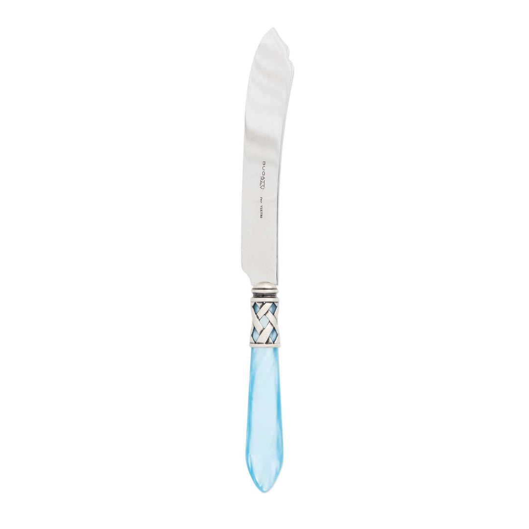 Aladdin Antique Cake Knife Tabletop Vietri Light Blue  