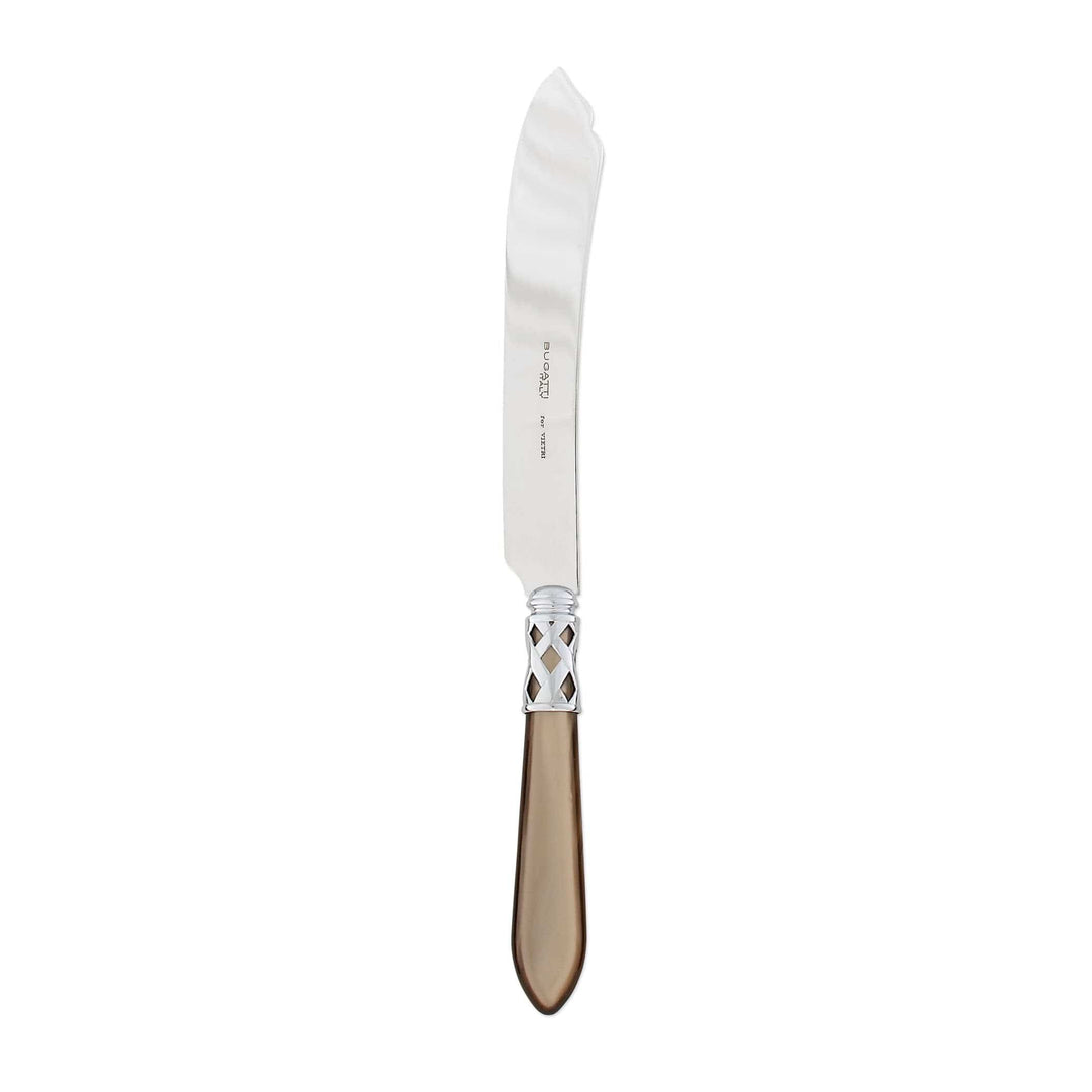 Aladdin Brilliant Cake Knife Tabletop Vietri Taupe  