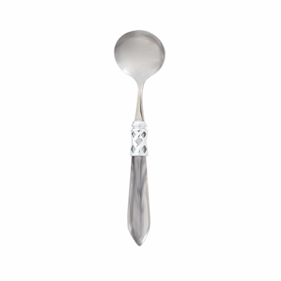 Aladdin Brilliant Sauce Ladle Tabletop Vietri Light Grey  
