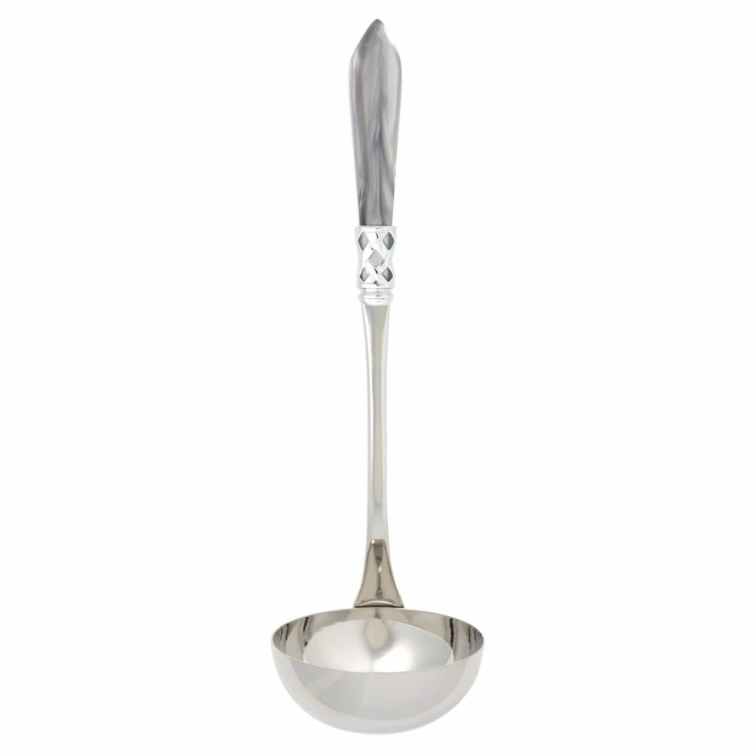 Aladdin Brilliant Soup Ladle Tabletop Vietri Light Gray  