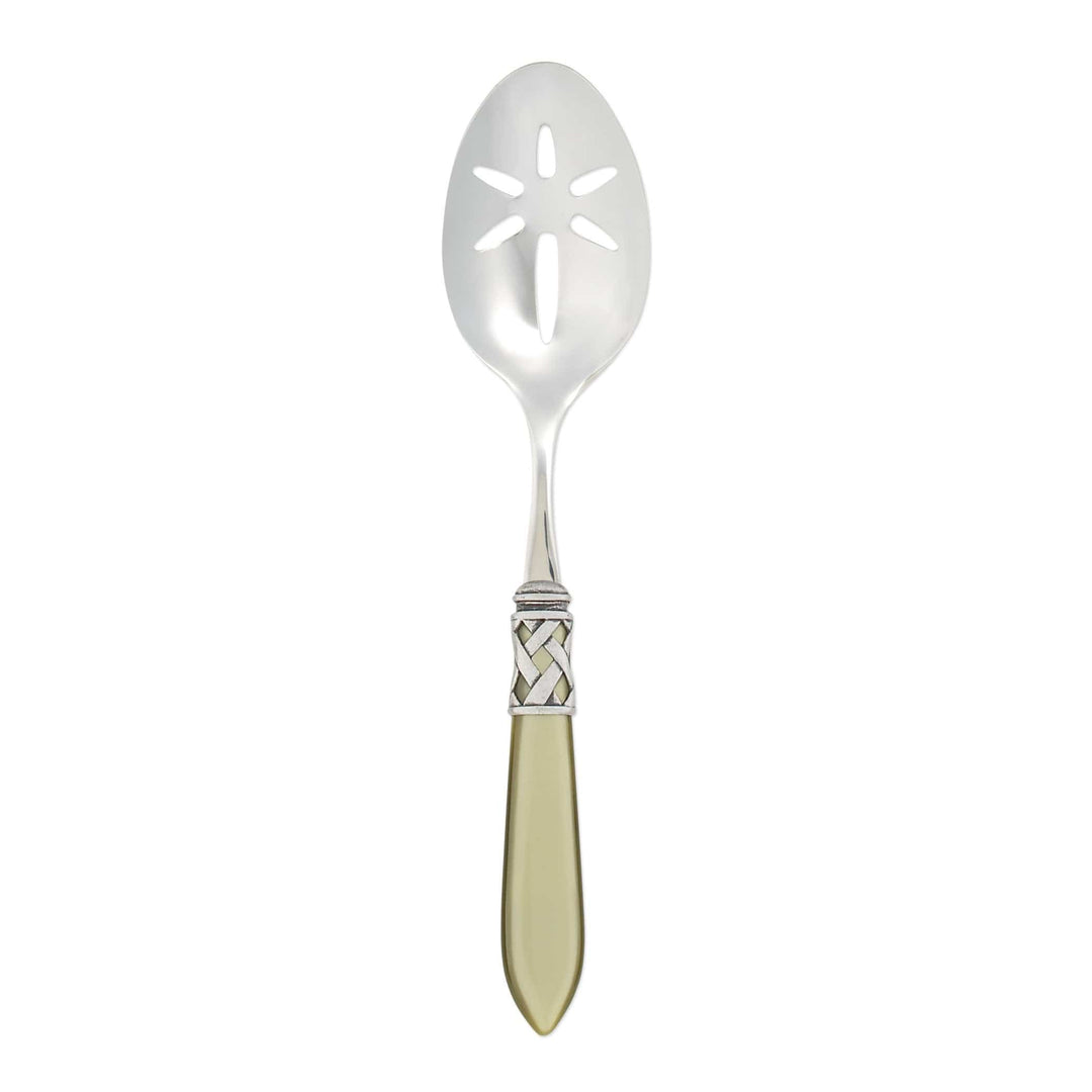 Aladdin Antique Slotted Serving Spoon Tabletop Vietri Chartreuse  